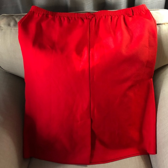 Red Pencil Skirt by Classic Connection - Picture 2 of 2